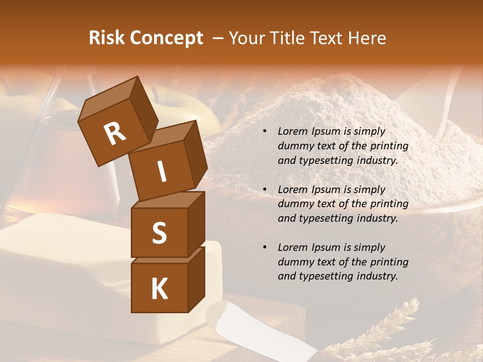 Pastel De Manzana Aceite Manzanas PowerPoint Template