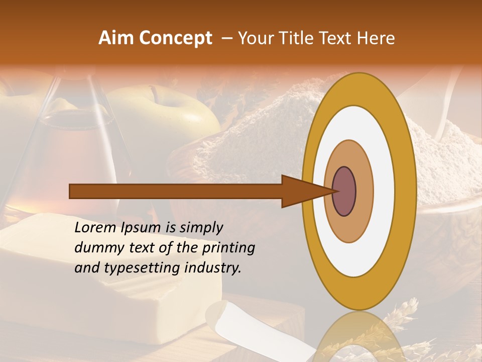 Pastel De Manzana Aceite Manzanas PowerPoint Template