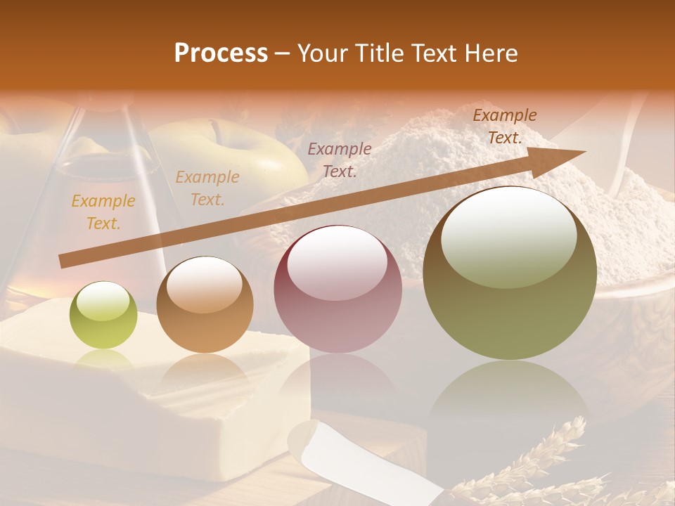 Pastel De Manzana Aceite Manzanas PowerPoint Template