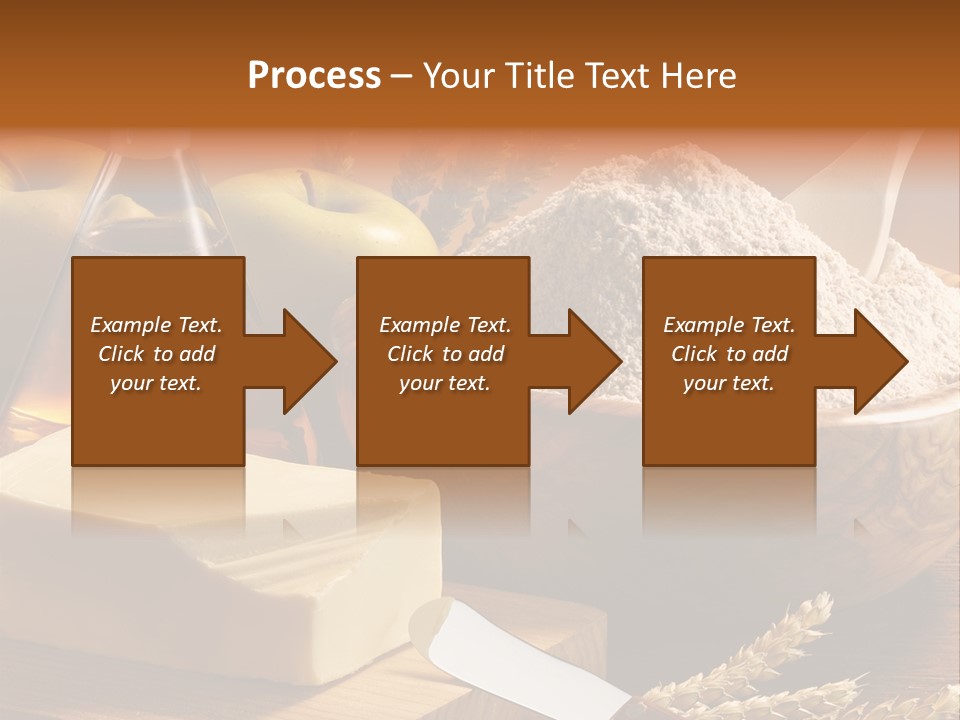 Pastel De Manzana Aceite Manzanas PowerPoint Template