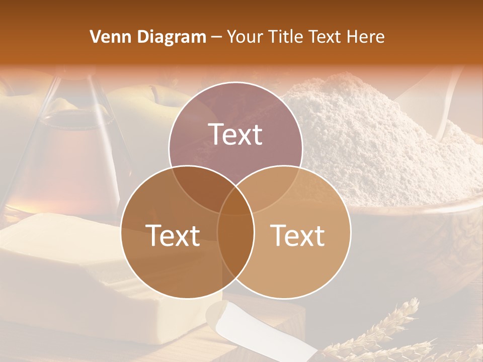 Pastel De Manzana Aceite Manzanas PowerPoint Template