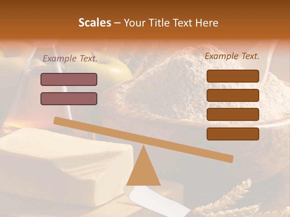 Pastel De Manzana Aceite Manzanas PowerPoint Template