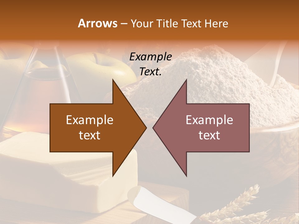 Pastel De Manzana Aceite Manzanas PowerPoint Template