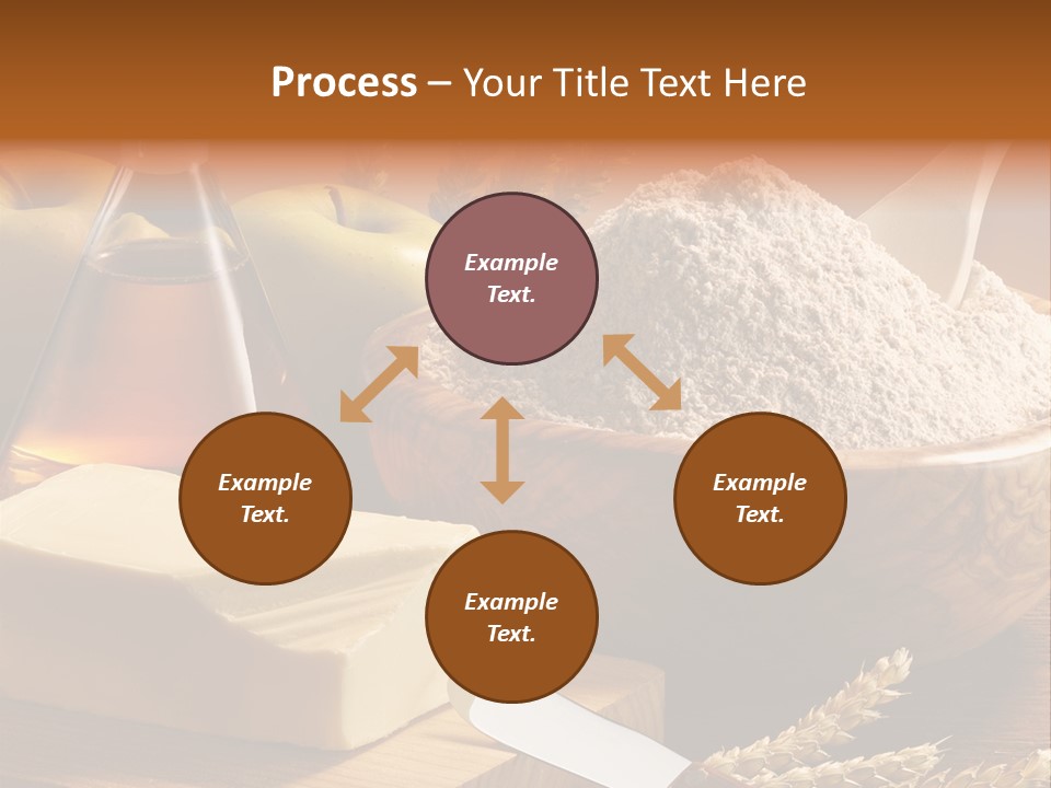 Pastel De Manzana Aceite Manzanas PowerPoint Template