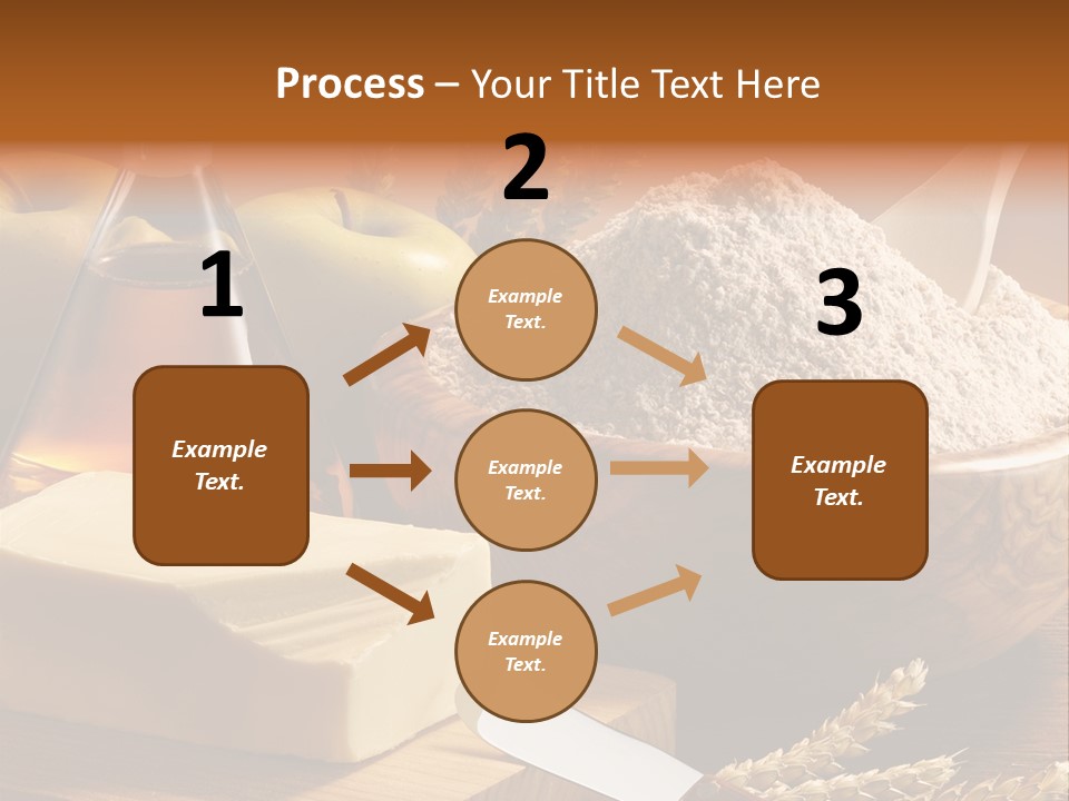 Pastel De Manzana Aceite Manzanas PowerPoint Template