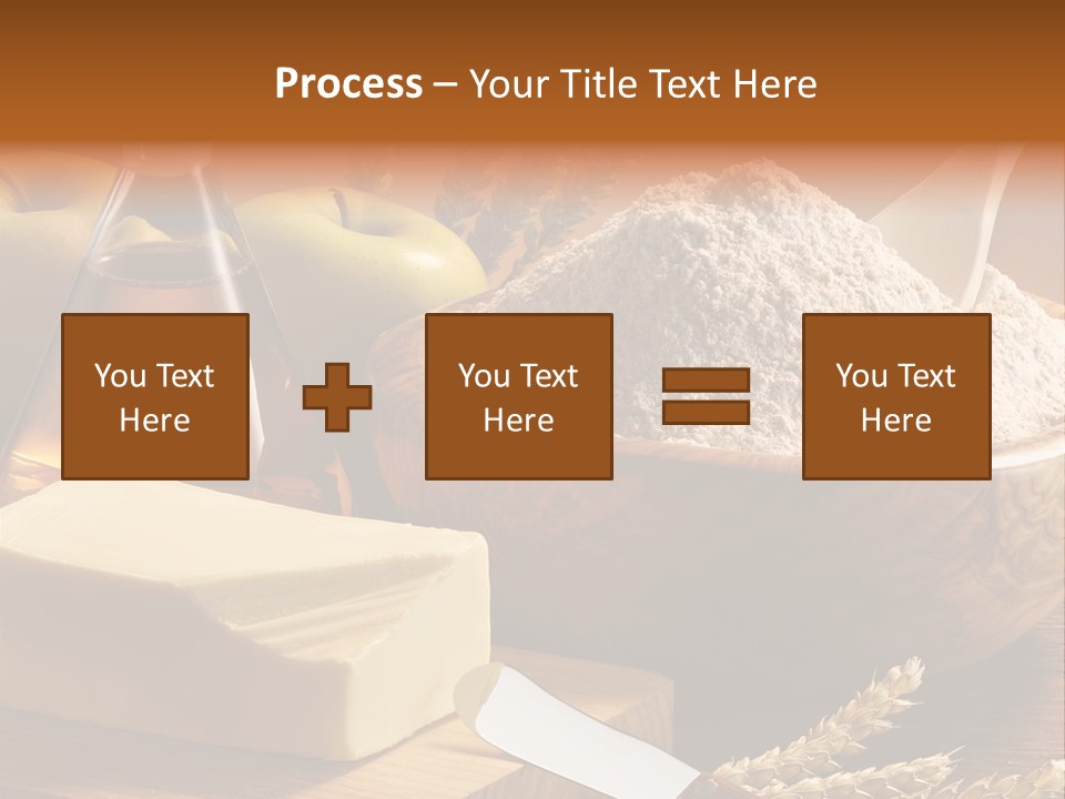 Pastel De Manzana Aceite Manzanas PowerPoint Template