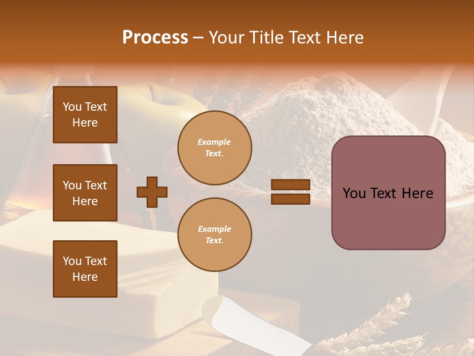 Pastel De Manzana Aceite Manzanas PowerPoint Template