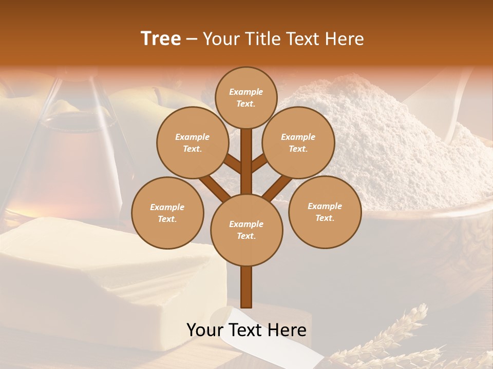 Pastel De Manzana Aceite Manzanas PowerPoint Template