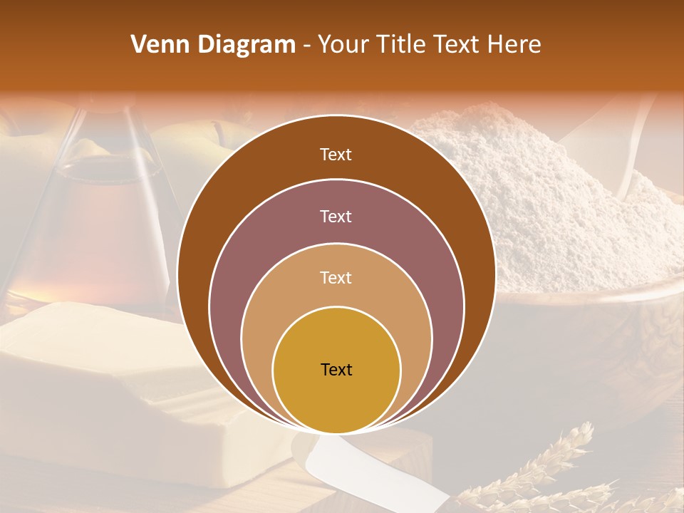 Pastel De Manzana Aceite Manzanas PowerPoint Template