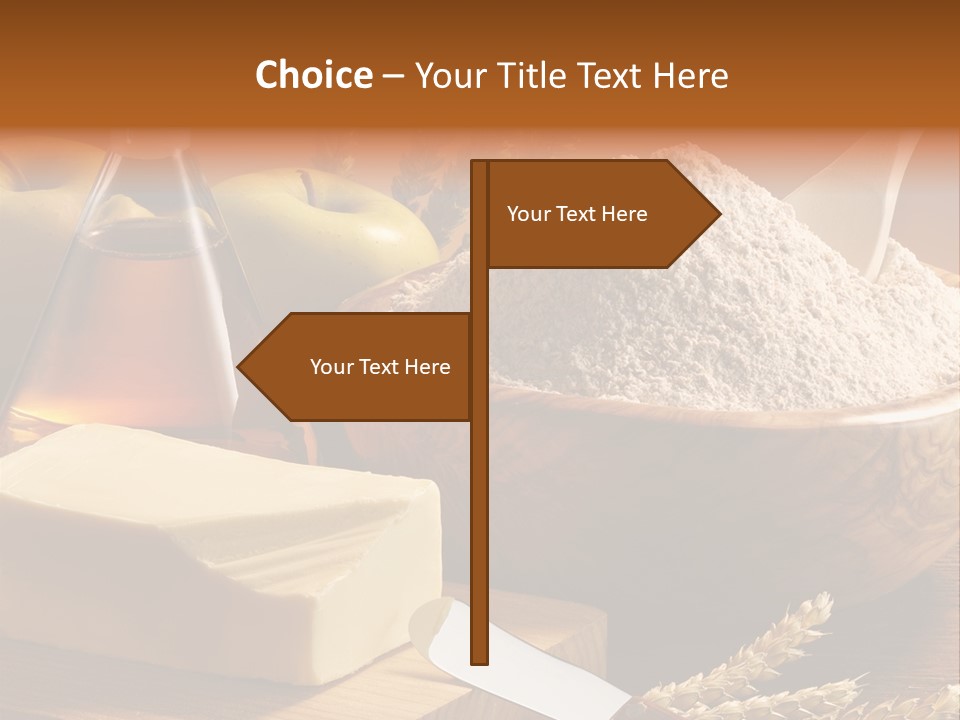 Pastel De Manzana Aceite Manzanas PowerPoint Template