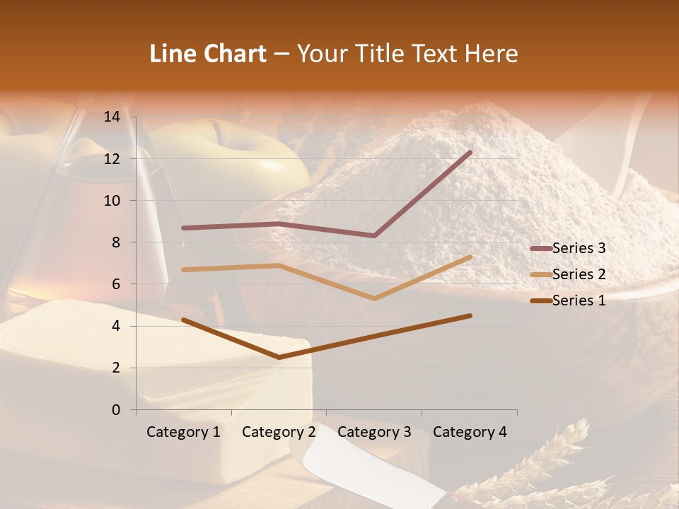 Pastel De Manzana Aceite Manzanas PowerPoint Template