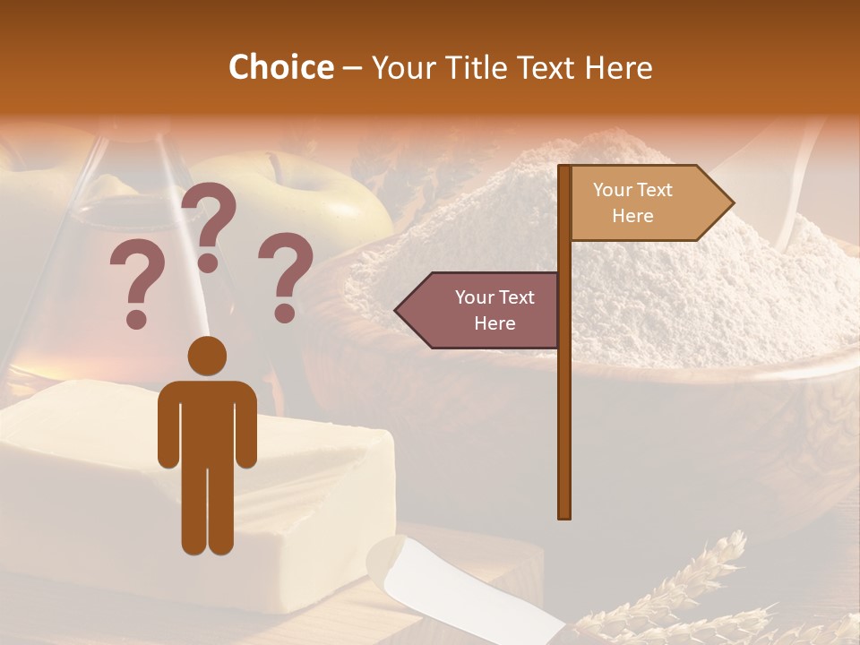 Pastel De Manzana Aceite Manzanas PowerPoint Template