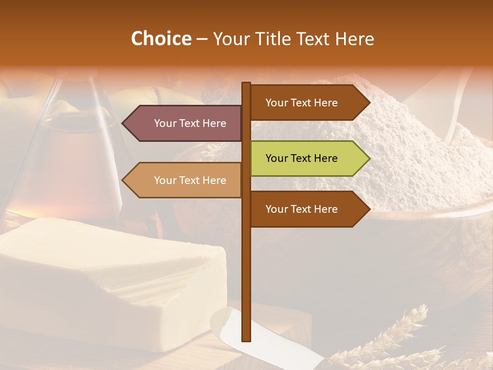 Pastel De Manzana Aceite Manzanas PowerPoint Template