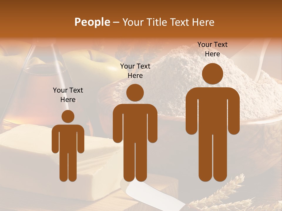 Pastel De Manzana Aceite Manzanas PowerPoint Template