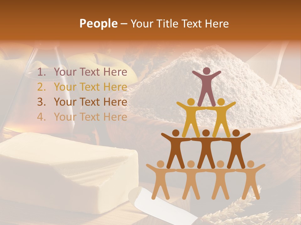 Pastel De Manzana Aceite Manzanas PowerPoint Template