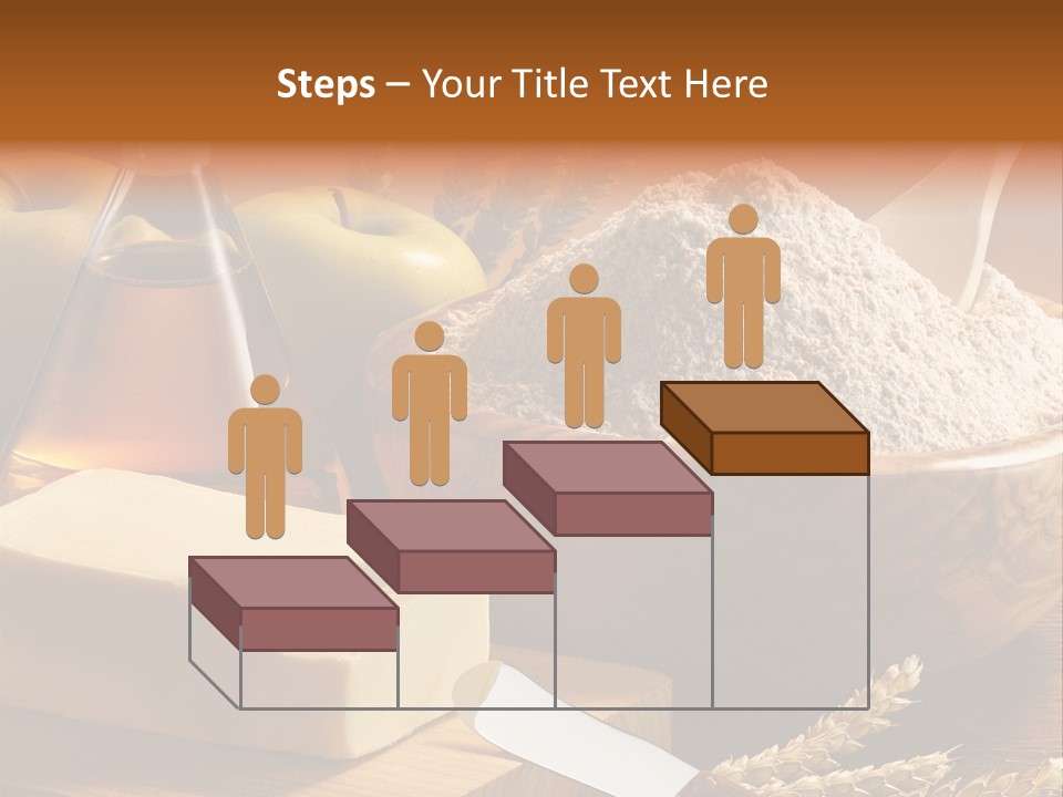 Pastel De Manzana Aceite Manzanas PowerPoint Template