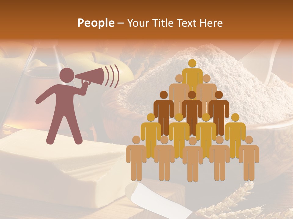 Pastel De Manzana Aceite Manzanas PowerPoint Template