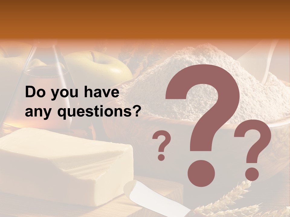 Pastel De Manzana Aceite Manzanas PowerPoint Template