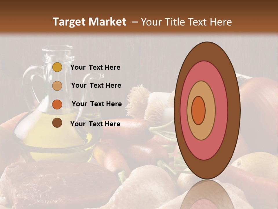 Cebolla Puerros Pollo PowerPoint Template