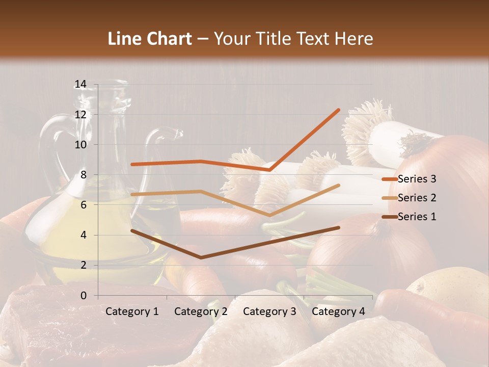 Cebolla Puerros Pollo PowerPoint Template
