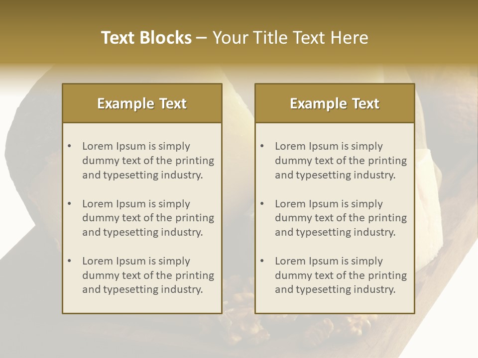 Frutos Secas Albahaca PowerPoint Template