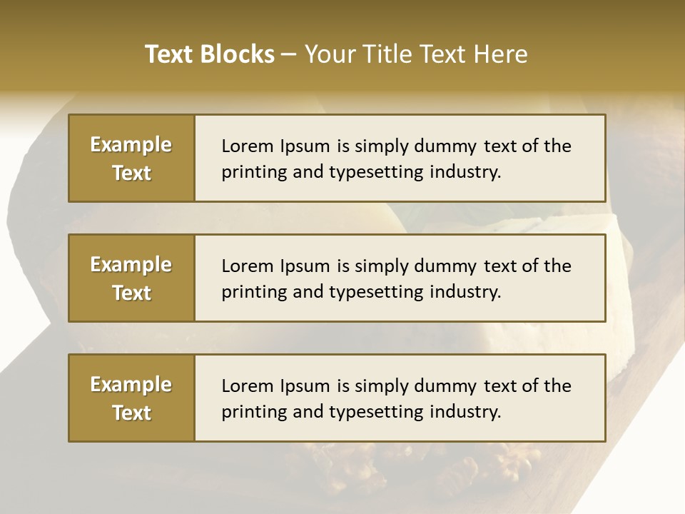 Frutos Secas Albahaca PowerPoint Template