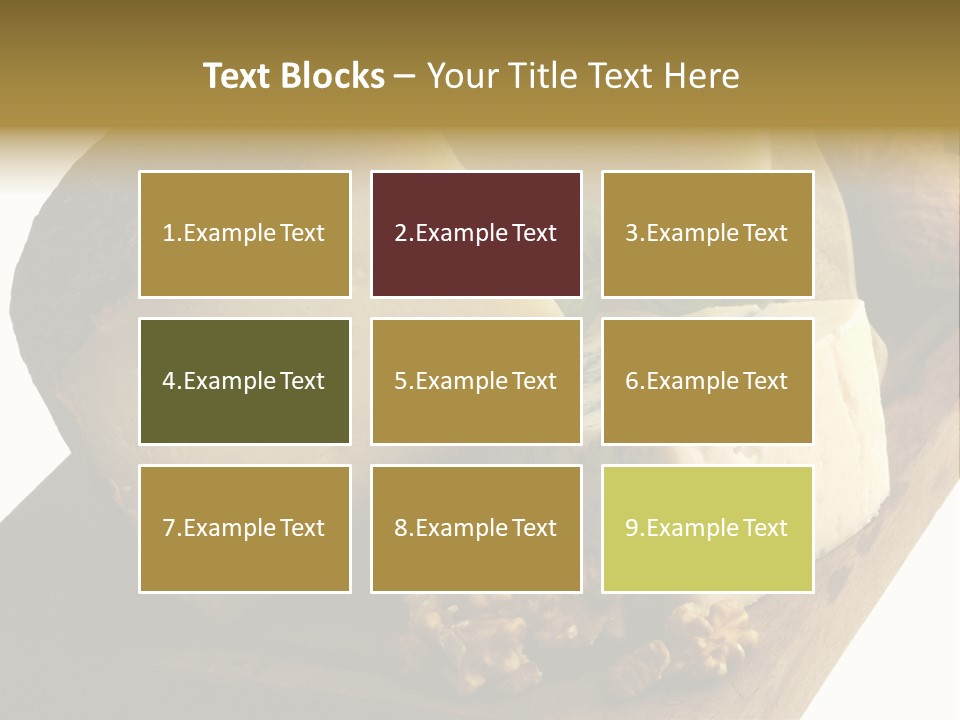 Frutos Secas Albahaca PowerPoint Template