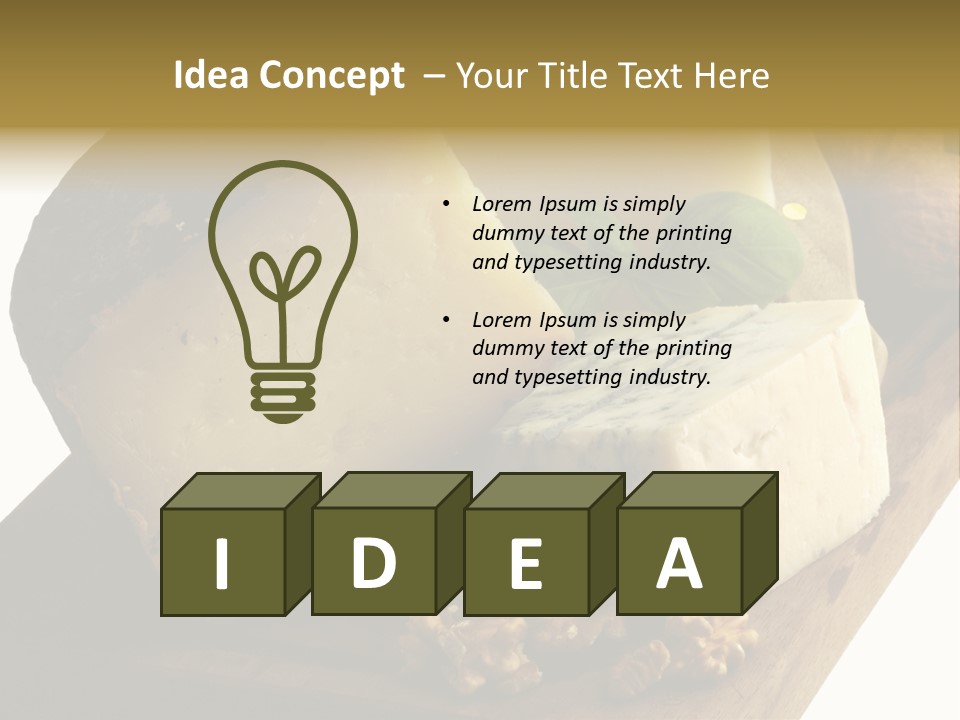 Frutos Secas Albahaca PowerPoint Template