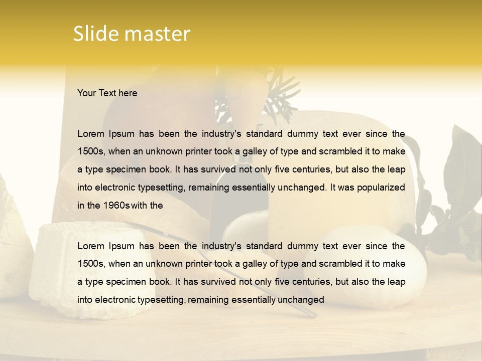 Grana Gorgonzola Pera PowerPoint Template