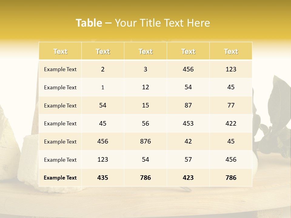 Grana Gorgonzola Pera PowerPoint Template