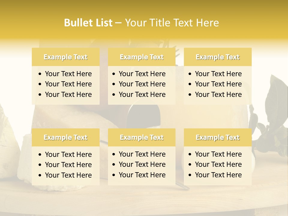 Grana Gorgonzola Pera PowerPoint Template