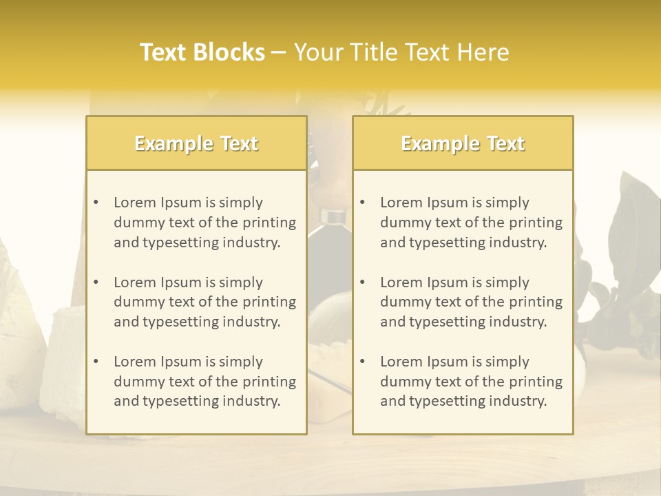 Grana Gorgonzola Pera PowerPoint Template