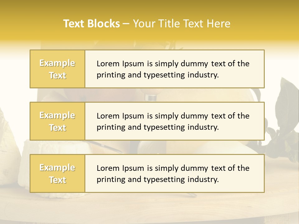 Grana Gorgonzola Pera PowerPoint Template