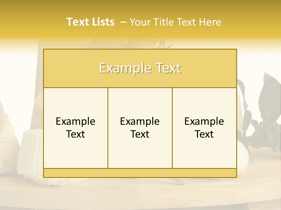 Grana Gorgonzola Pera PowerPoint Template