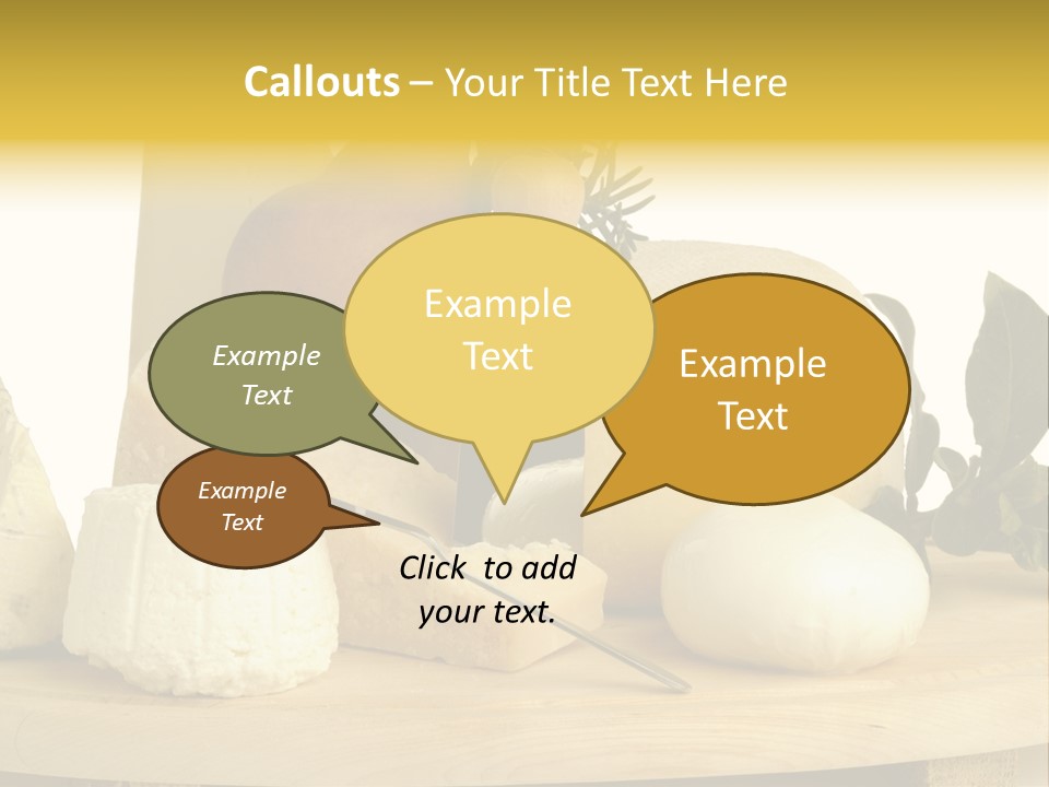 Grana Gorgonzola Pera PowerPoint Template