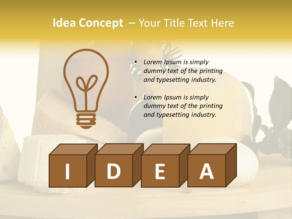 Grana Gorgonzola Pera PowerPoint Template