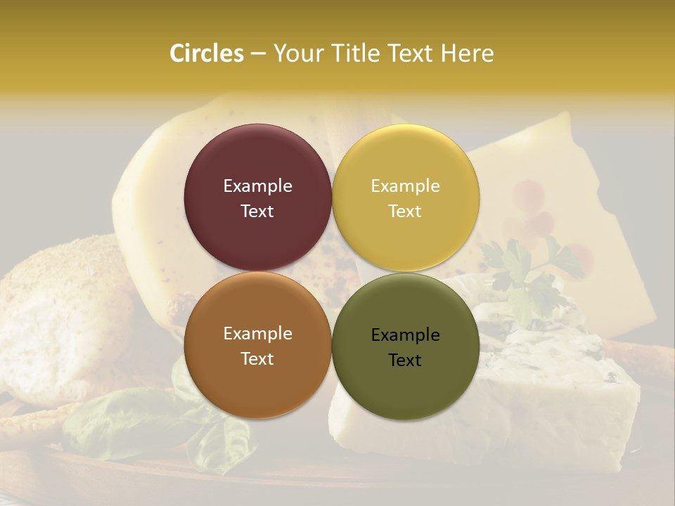 Queijo Ervas Produto PowerPoint Template