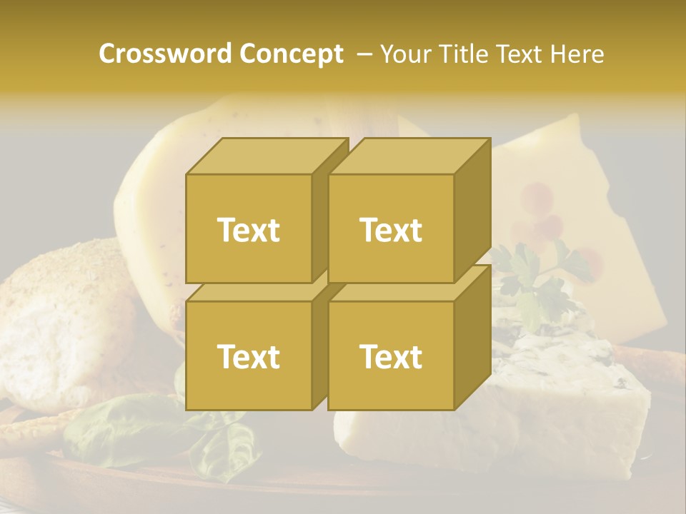 Queijo Ervas Produto PowerPoint Template
