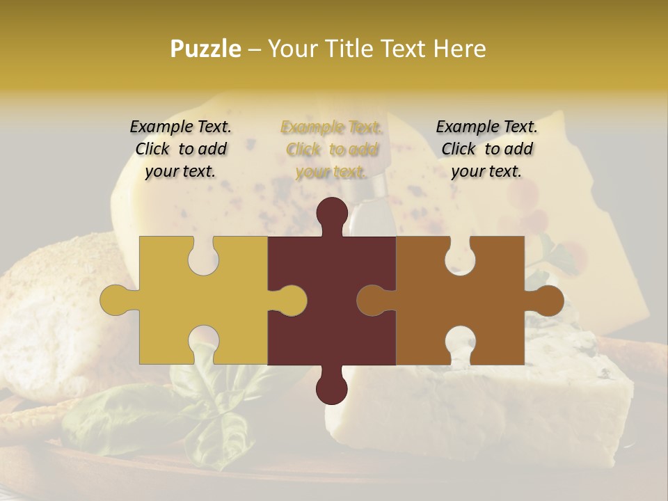 Queijo Ervas Produto PowerPoint Template