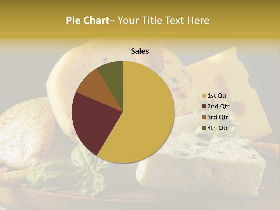 Queijo Ervas Produto PowerPoint Template