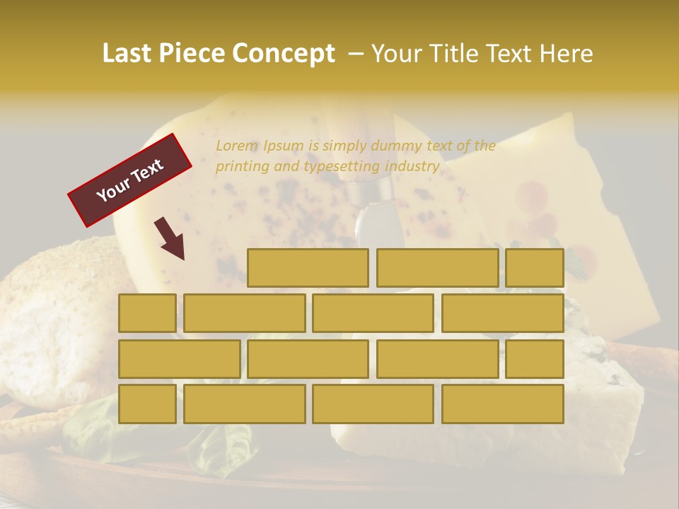 Queijo Ervas Produto PowerPoint Template
