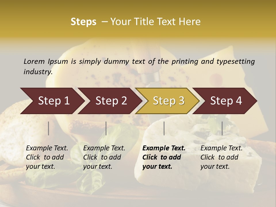 Queijo Ervas Produto PowerPoint Template
