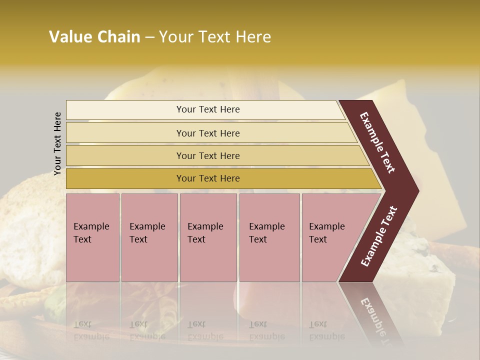 Queijo Ervas Produto PowerPoint Template