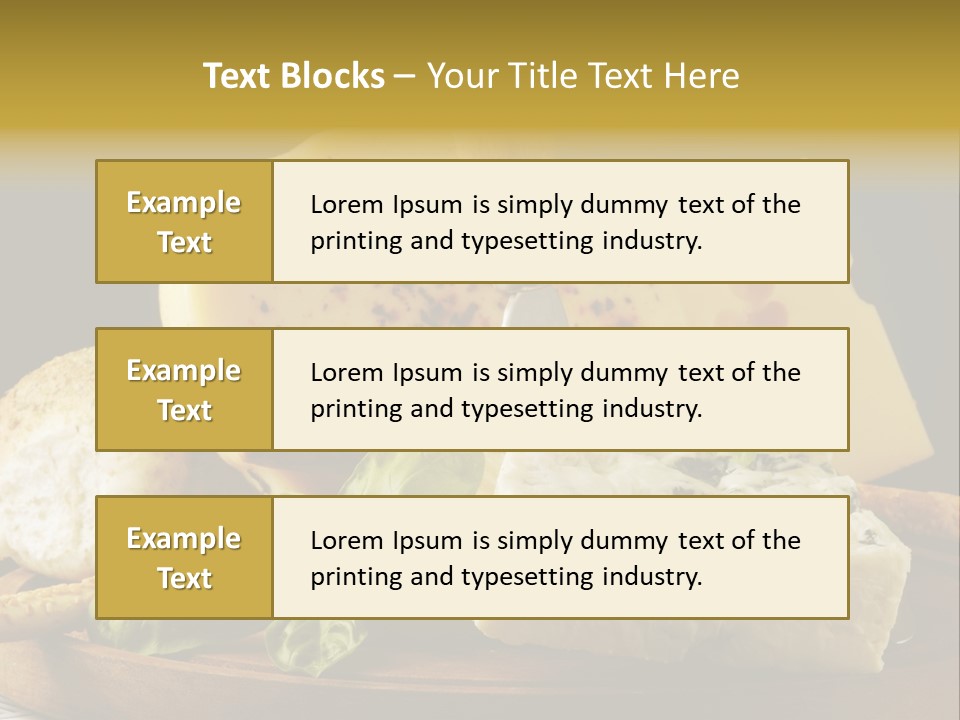 Queijo Ervas Produto PowerPoint Template