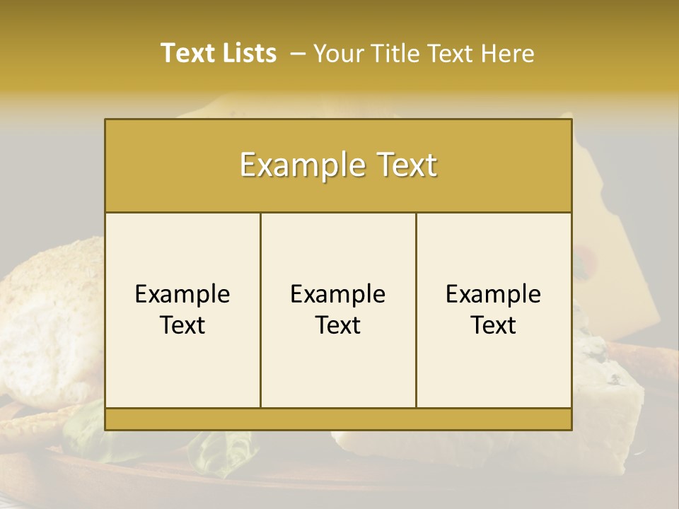 Queijo Ervas Produto PowerPoint Template