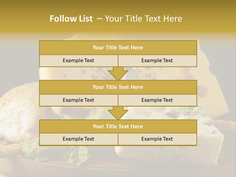 Queijo Ervas Produto PowerPoint Template