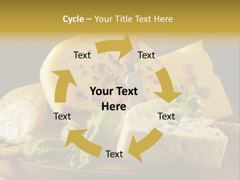 Queijo Ervas Produto PowerPoint Template