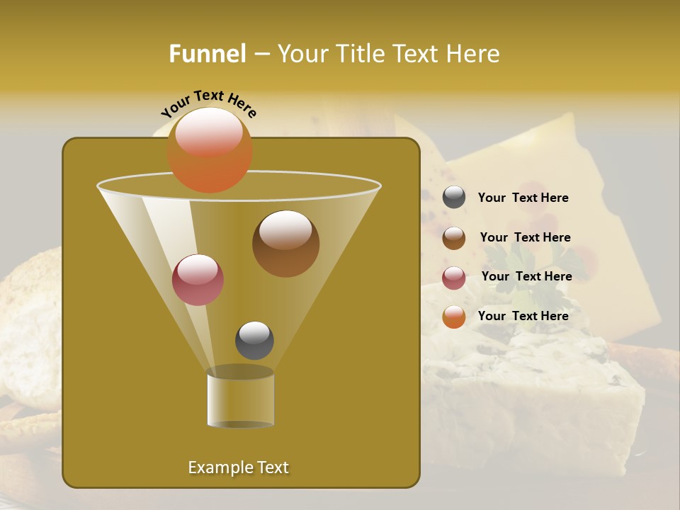 Queijo Ervas Produto PowerPoint Template