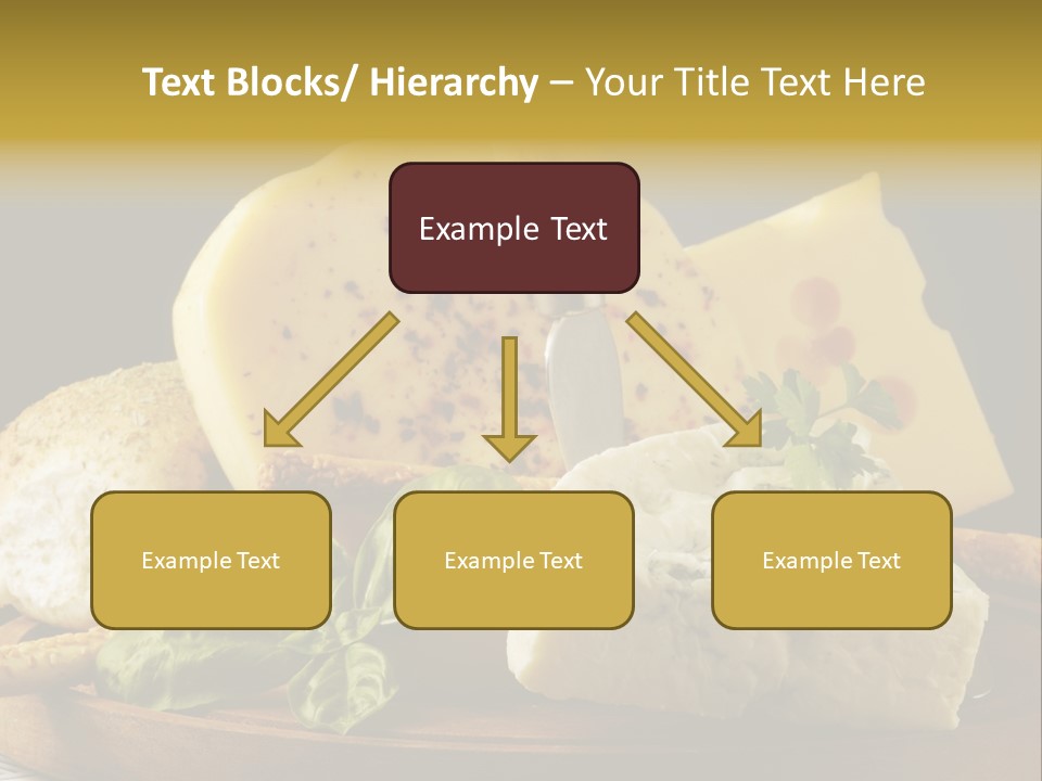 Queijo Ervas Produto PowerPoint Template