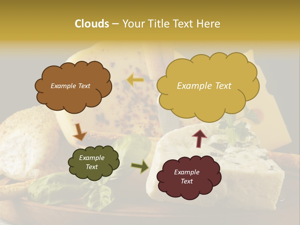 Queijo Ervas Produto PowerPoint Template